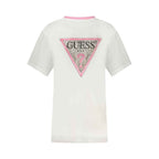 Guess Jeans White Cotton Women T-Shirt