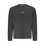 Hugo Boss Black Cotton Men Sweater