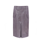 Tom Ford Purple Polyamide Midi Skirt