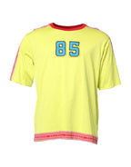 Dolce & Gabbana Green Cotton 85 Patch Crew Neck T-shirt