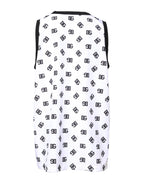 Dolce & Gabbana White Polyester Sleeveless DG Logo T-shirt