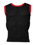 Dolce & Gabbana Black Cotton Slim Fit Round Neck T-shirt