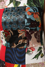 Dolce & Gabbana Multicolor Patchwork Sleeveless Sheath Dress