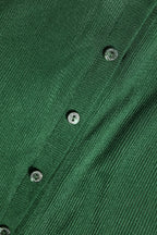 Dolce & Gabbana Green Polyester Long Sleeves Cardigan Sweater