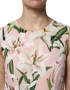 Dolce & Gabbana Multicolor Floral Print Round Neck Tank Top