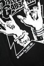 Dolce & Gabbana Black Cotton Printed Short Sleeves T-shirt