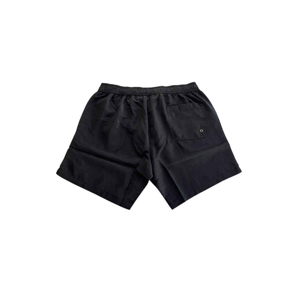 Trussardi Beachwear Black Polyester Men Swim Short