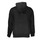 Calvin Klein Black Cotton Men Sweater with Hood and Pockets