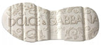Dolce & Gabbana Sneakers White Beige Leather Sport DAYMASTER Shoes