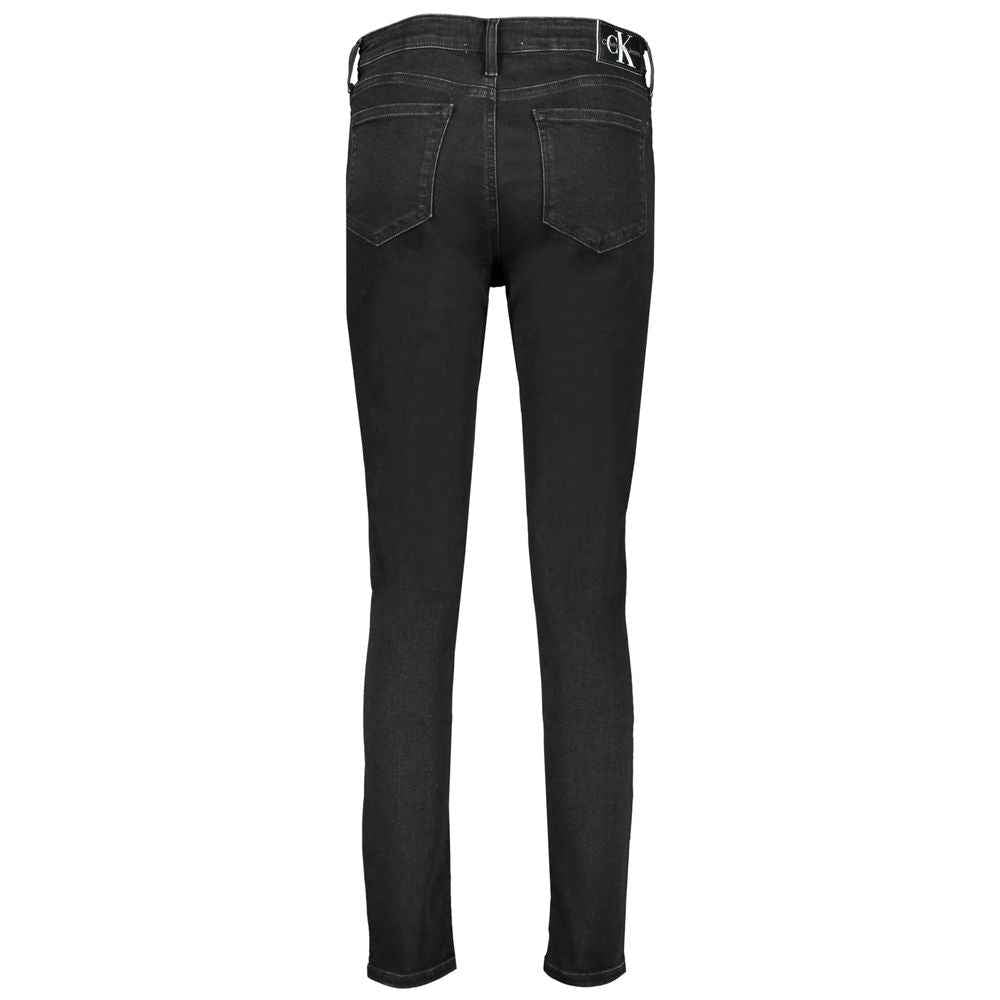 Calvin Klein Black Cotton Women's Skinny Jean