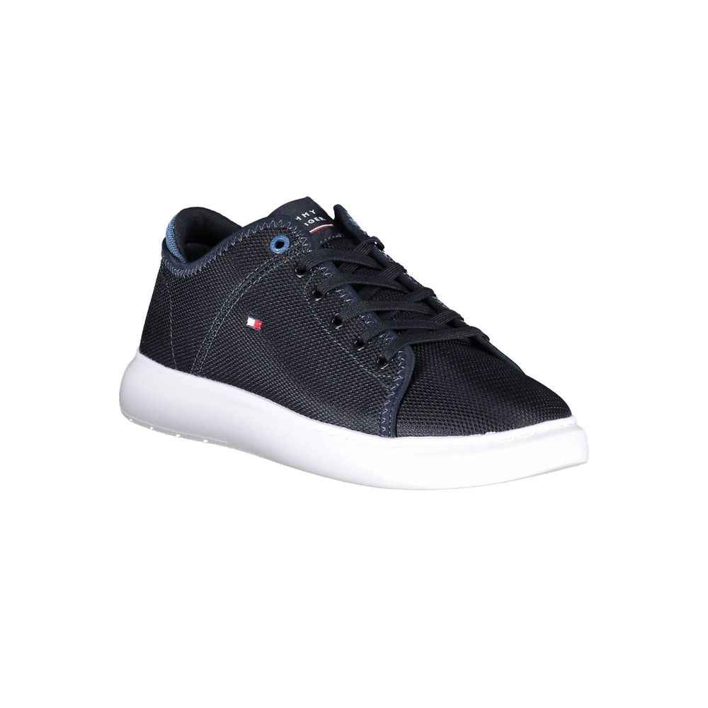Tommy Hilfiger Blue Recycled Polyester Men Sneaker