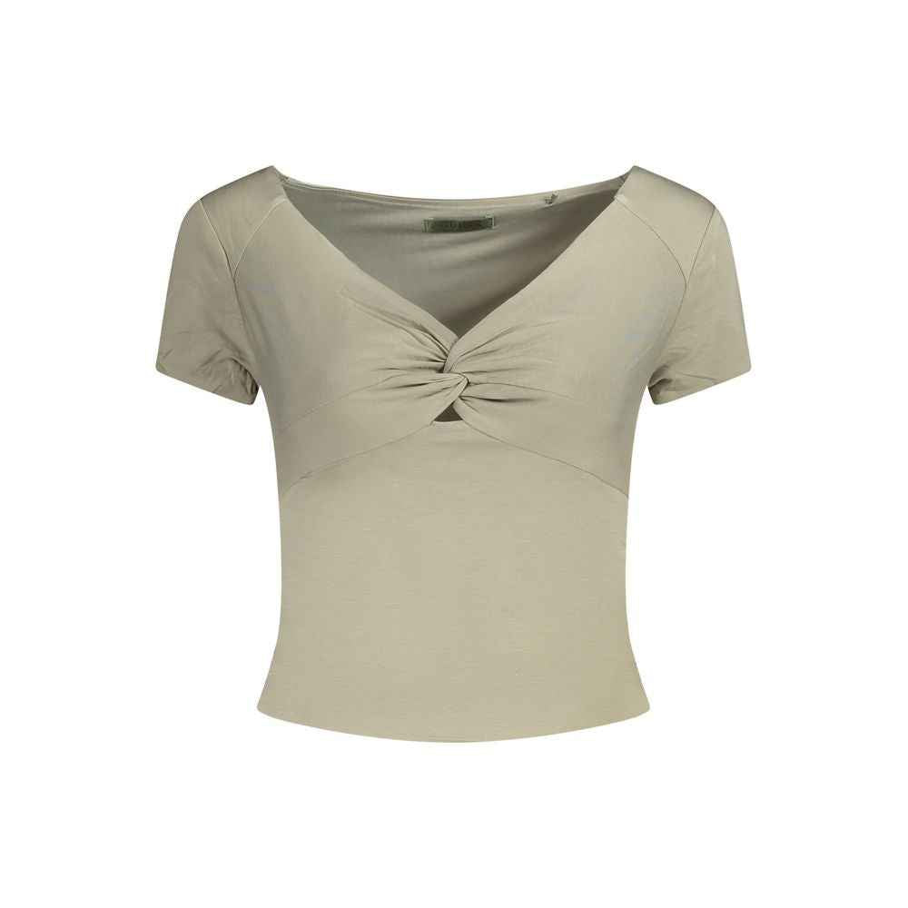 Guess Jeans Green Modal Women Top