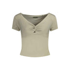 Guess Jeans Green Modal Women Top