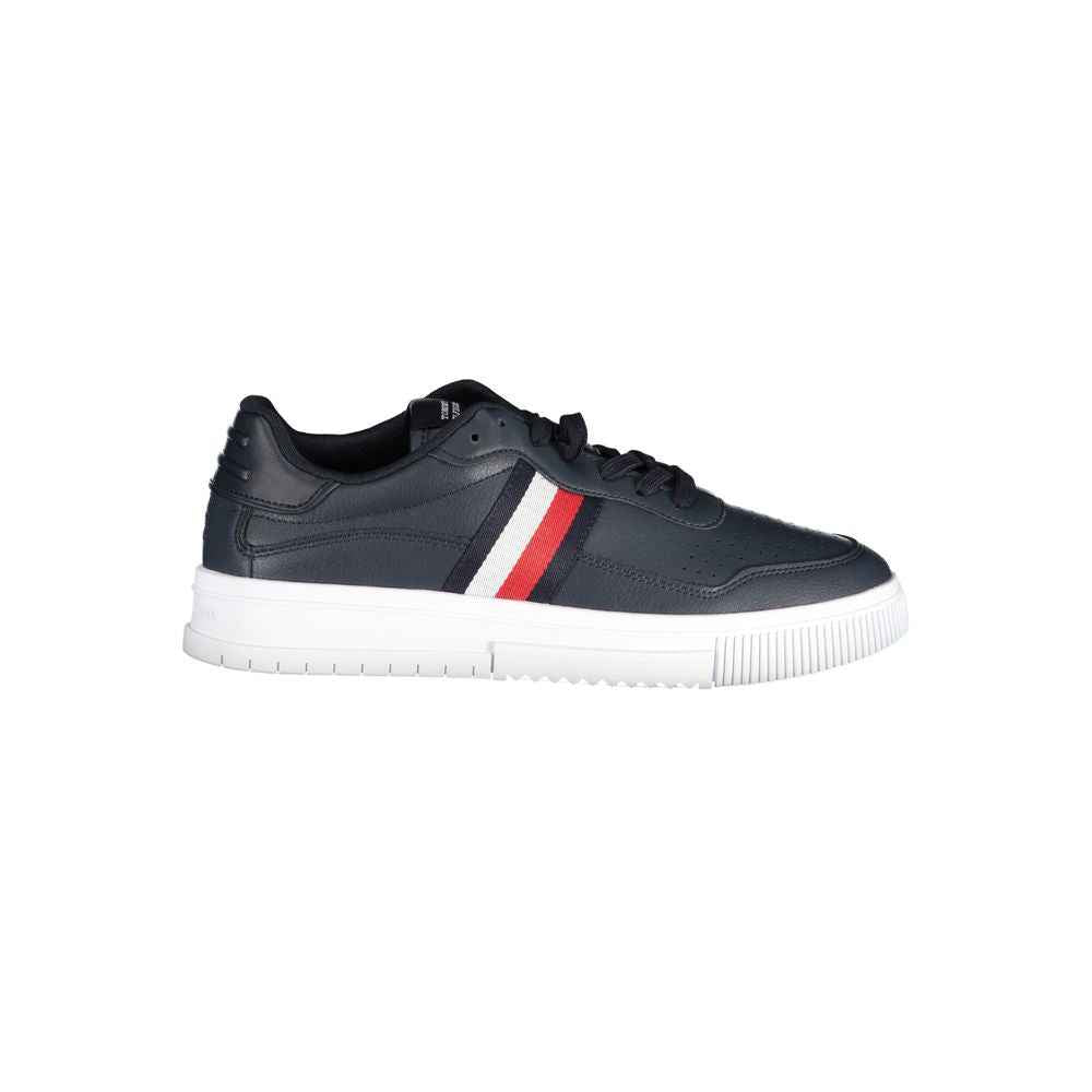 Tommy Hilfiger Blue Leather Men Sneaker