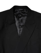 Dolce & Gabbana Black MARTINI Double Breasted Suit Jacket