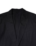 Dolce & Gabbana Dark Blue TAORMINA Cotton Blazer Suit Jacket