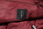 Dolce & Gabbana Bordeaux Silk 2 Piece Single Breasted Suit