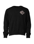 Dolce & Gabbana Black Logo Embroidery Sweatshirt Sweater