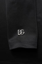 Dolce & Gabbana Black Polyester Turtleneck Pullover Sweater