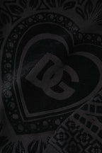 Dolce & Gabbana Black Printed Crew Neck Sweatshirt Sweater