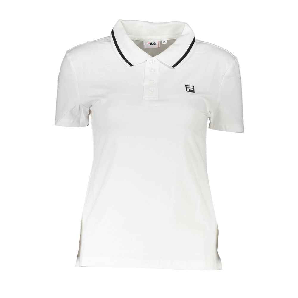 Fila White Cotton Womens Polo Shirt