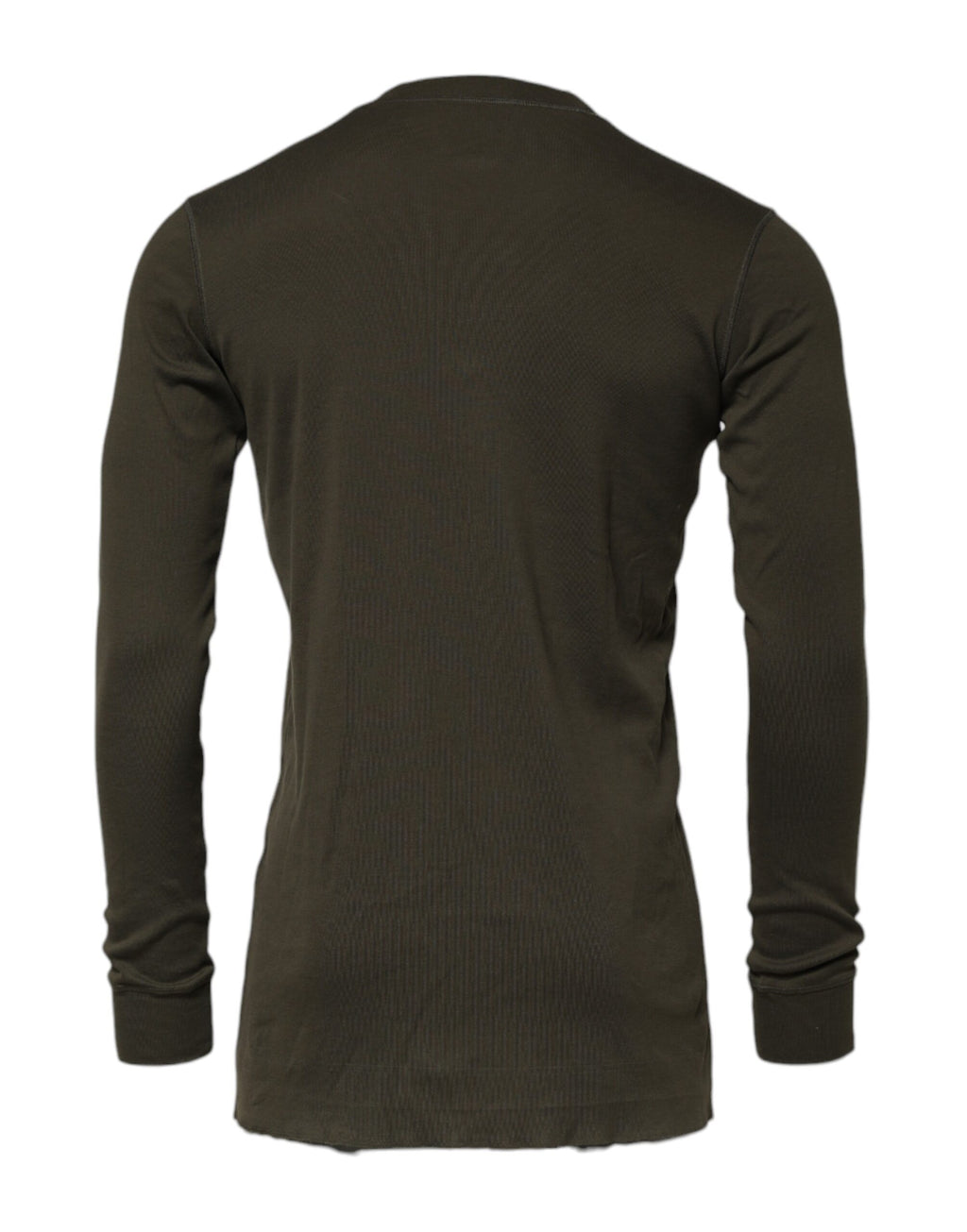 Dolce & Gabbana Dark Green Long Sleeves Crew Neck T-shirt