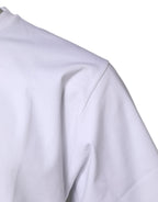 Dolce & Gabbana White Cotton Short Sleeves Crew Neck T-shirt
