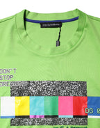Dolce & Gabbana Green Graphic Printed Round Neck T-shirt