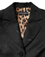 Dolce & Gabbana Black Single Breasted Trench Coat Jacket