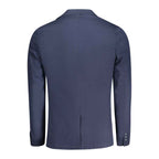 Guess Jeans Blue Cotton Men Jacket