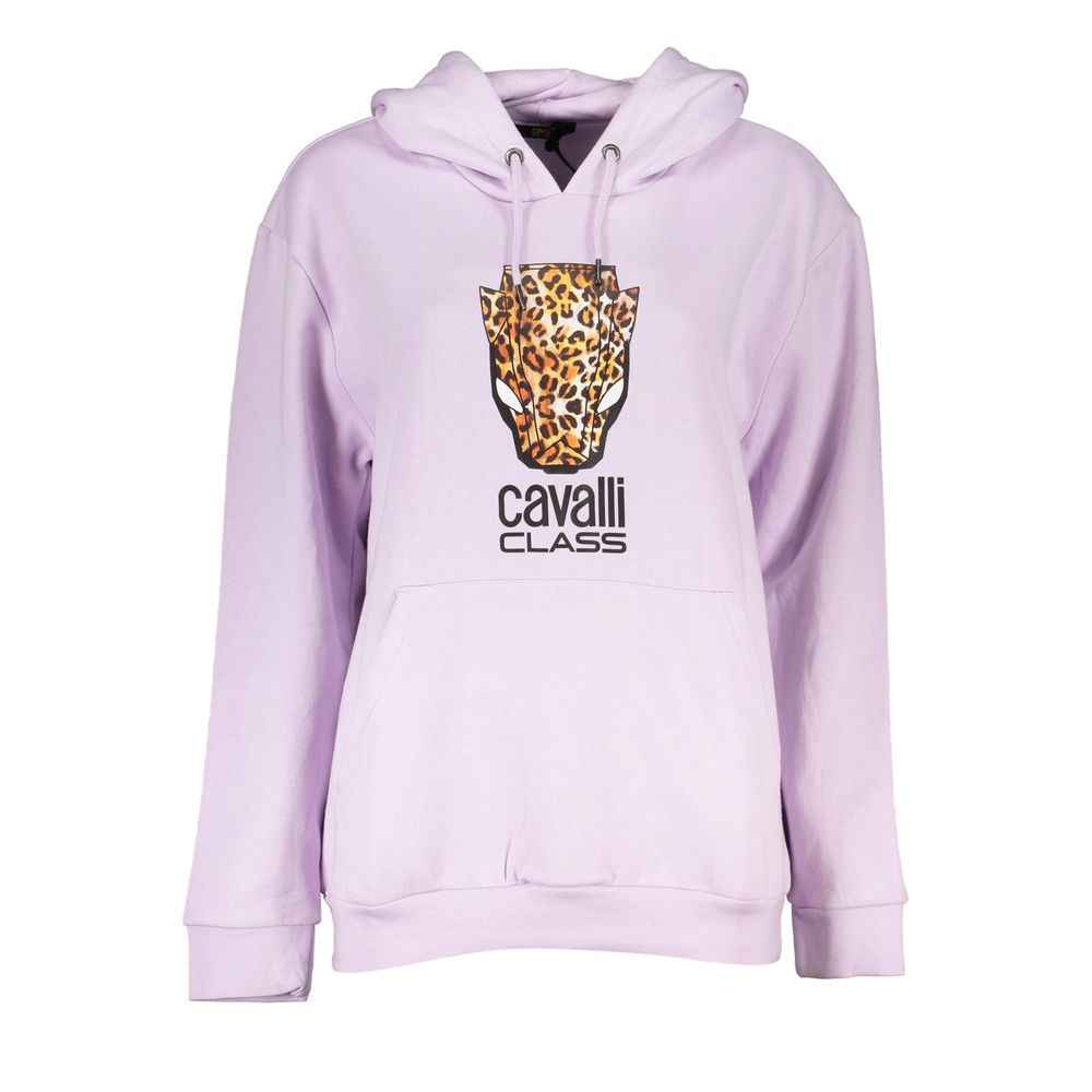 Cavalli Class Purple Cotton Women Sweater