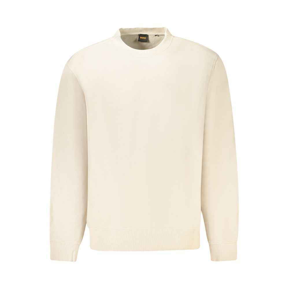 Hugo Boss Beige Cotton Men Sweater