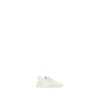 Fendi White Calf Leather Bos Taurus Athletic Sneakers