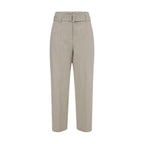 Brunello Cucinelli Cream Cotton Casual Pants