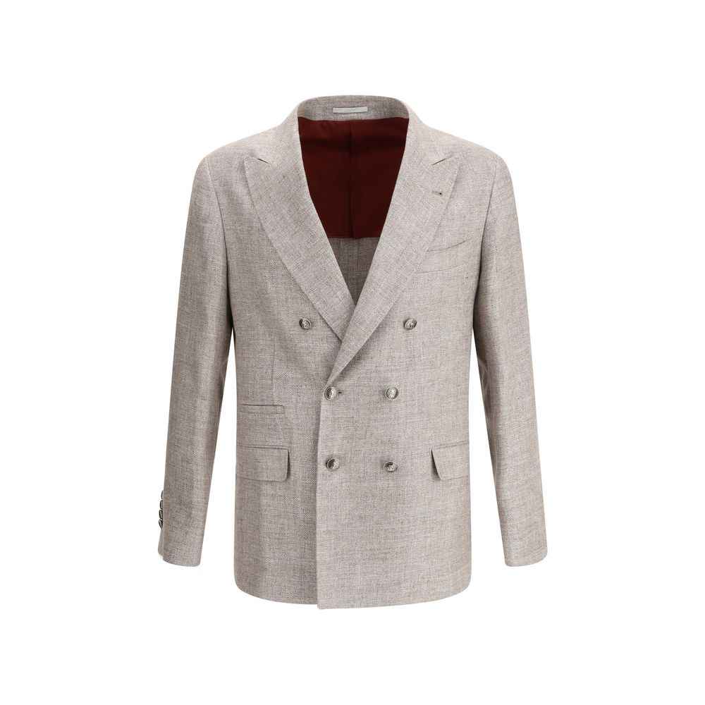 Brunello Cucinelli Light Brown Linen Blazer