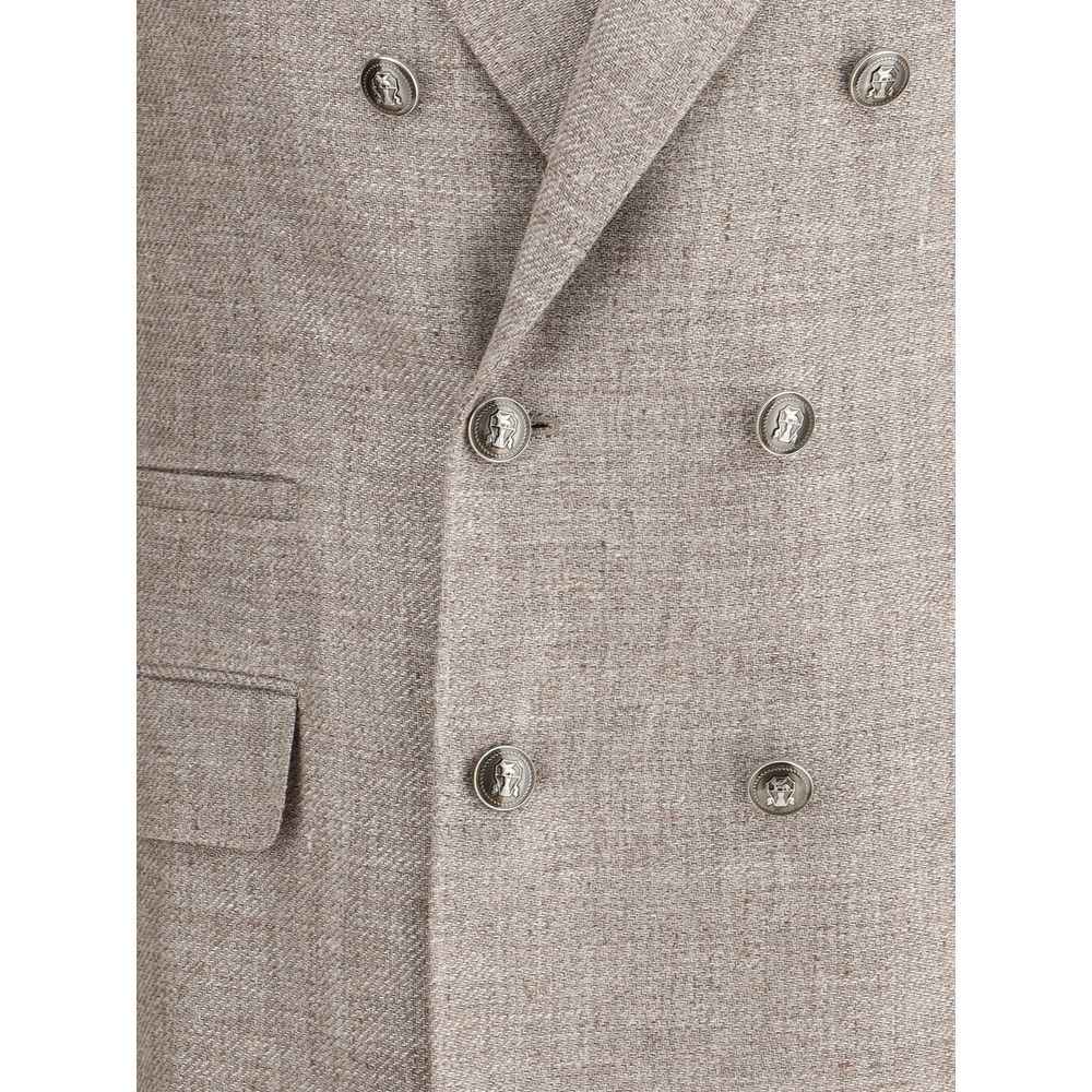 Brunello Cucinelli Light Brown Linen Blazer