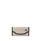 Loro Piana Beige Fabric And Leather Wallet