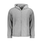 Calvin Klein Gray Recycled Polyester Men Hoodie