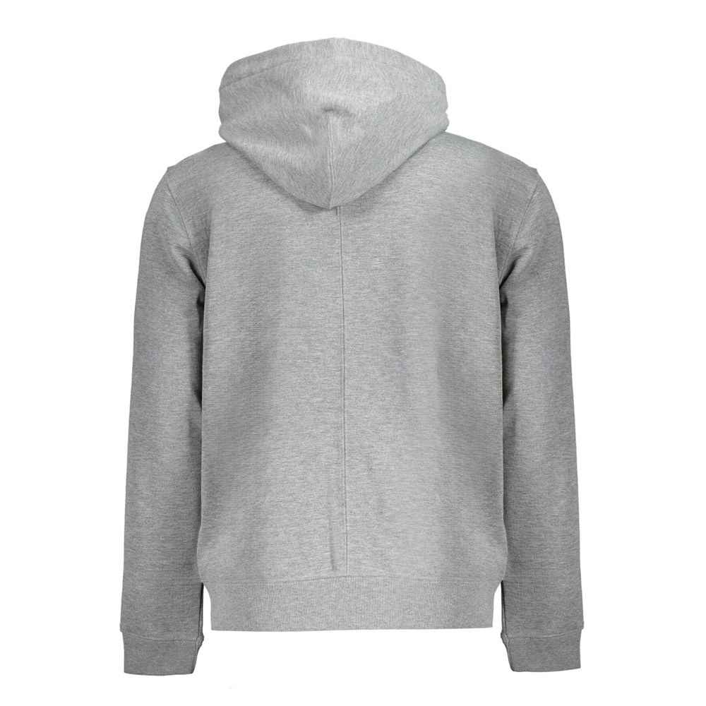 Calvin Klein Gray Recycled Polyester Men Hoodie
