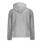 Calvin Klein Gray Recycled Polyester Men Hoodie