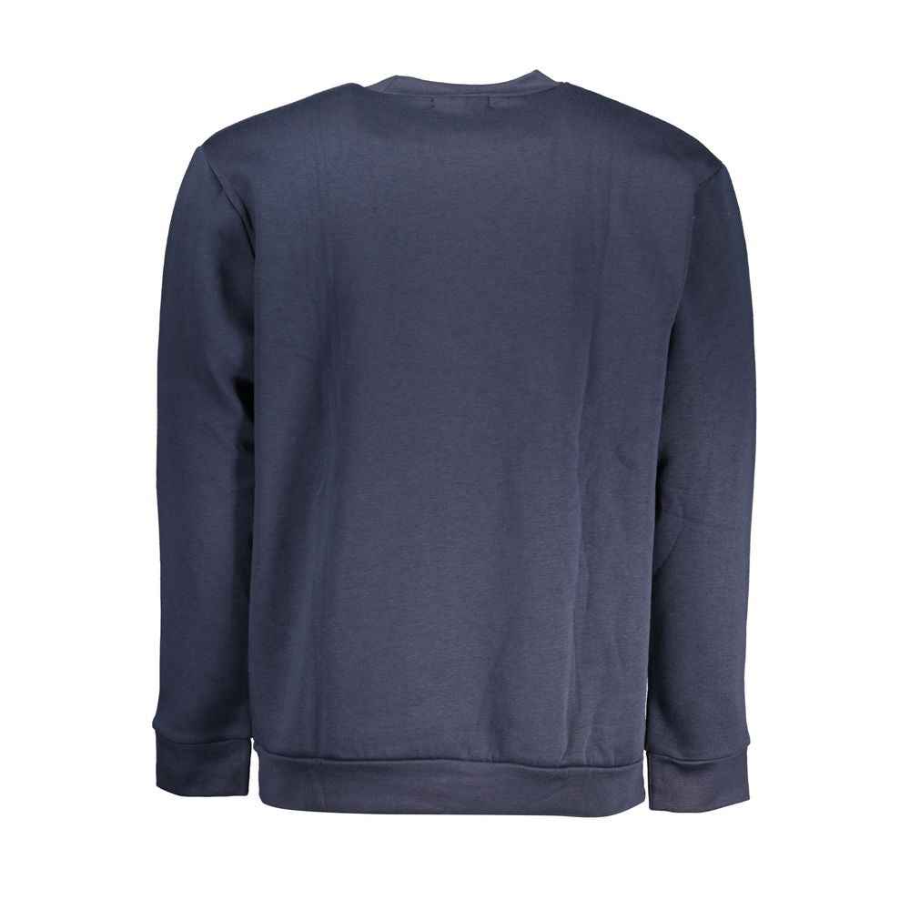 Cavalli Class Blue Cotton Men Sweater