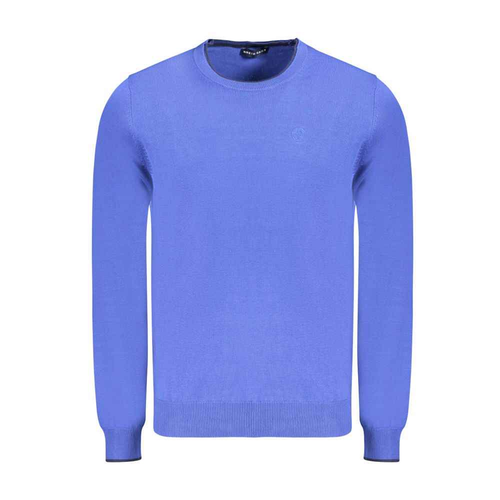 North Sails Blue Cotton Men Sweater