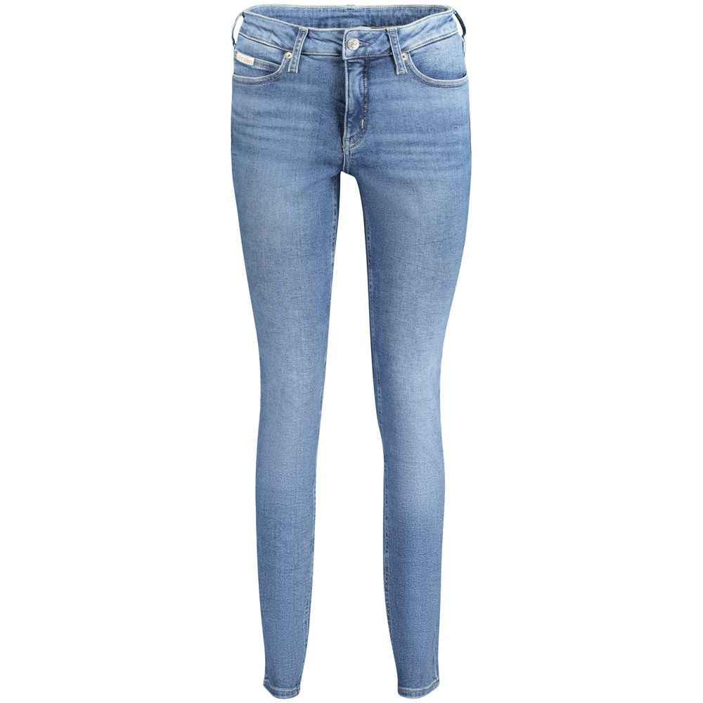 Calvin Klein Blue Cotton Women Jeans