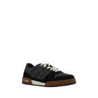 Fendi Multicolor Calf Leather Bos Taurus Low Top Sneakers