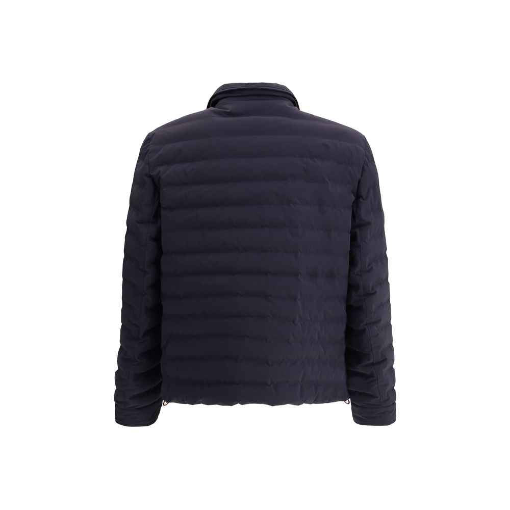 Brunello Cucinelli Blue Polyester Coat