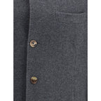 Brunello Cucinelli Gray Cashmere Coat