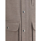 Brunello Cucinelli Beige Wool Coat