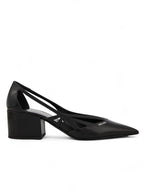 Prada Black Leather Cut-Out Pumps 55