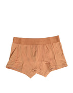 Dolce & Gabbana Brown Cotton Stretch Regular Boxer Underwear