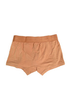 Dolce & Gabbana Brown Cotton Stretch Regular Boxer Underwear